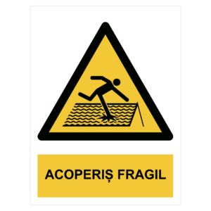 Sticker Acoperiș fragil