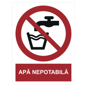 Sticker Apă nepotabilă