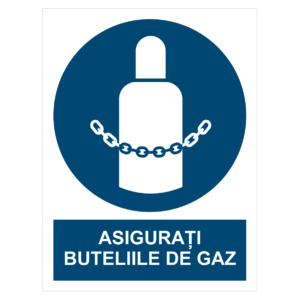 Sticker Asigurați buteliile de gaz