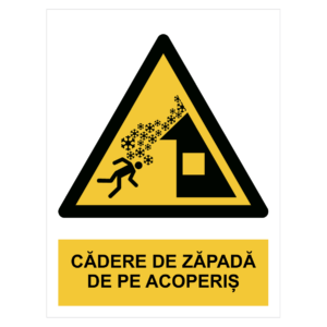 Sticker Cădere de zăpadă de pe acoperiș