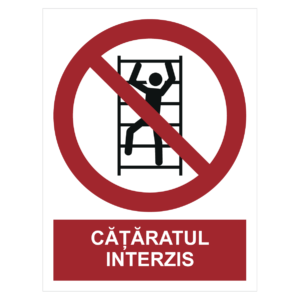 Sticker Cățăratul interzis