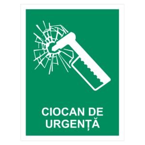 Sticker Ciocan de urgență