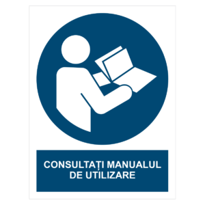 Sticker Consultați manualul de utilizare