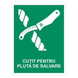 Sticker Cuțit pentru pluta de salvare