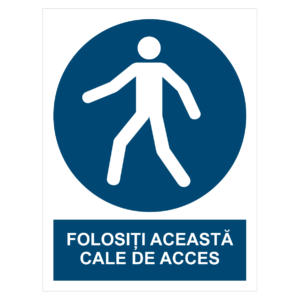 Sticker Folosiți această cale de acces