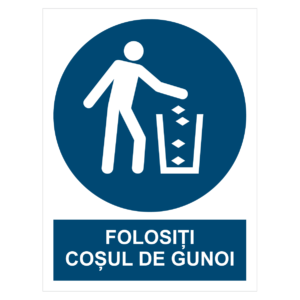 Sticker Folosiți coșul de gunoi