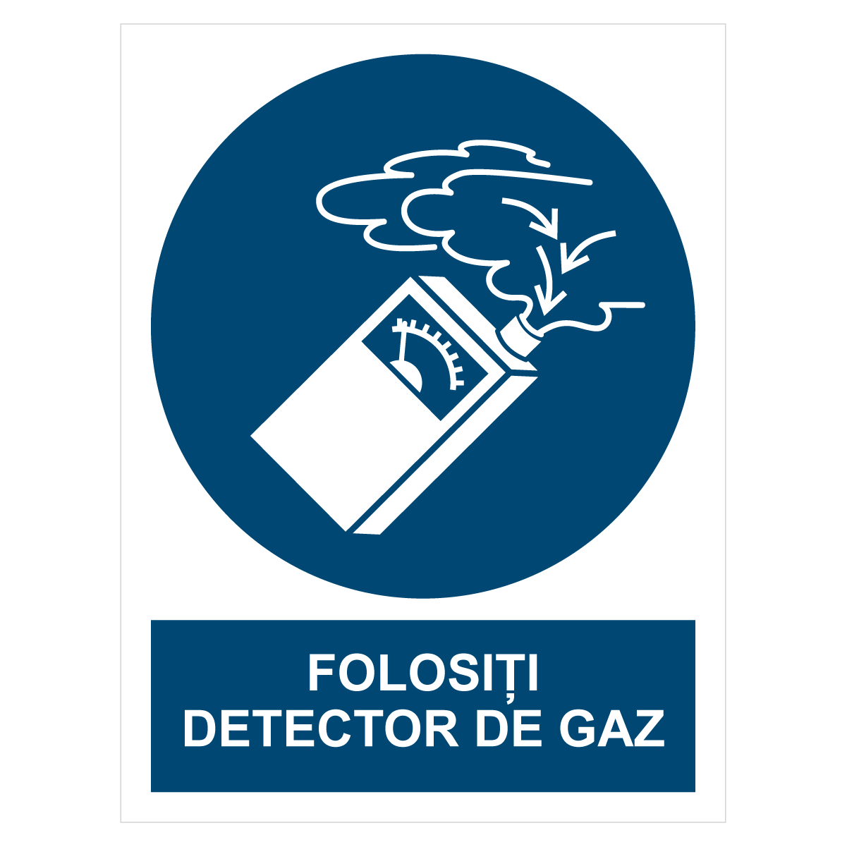 Sticker Folosiți detector de gaz