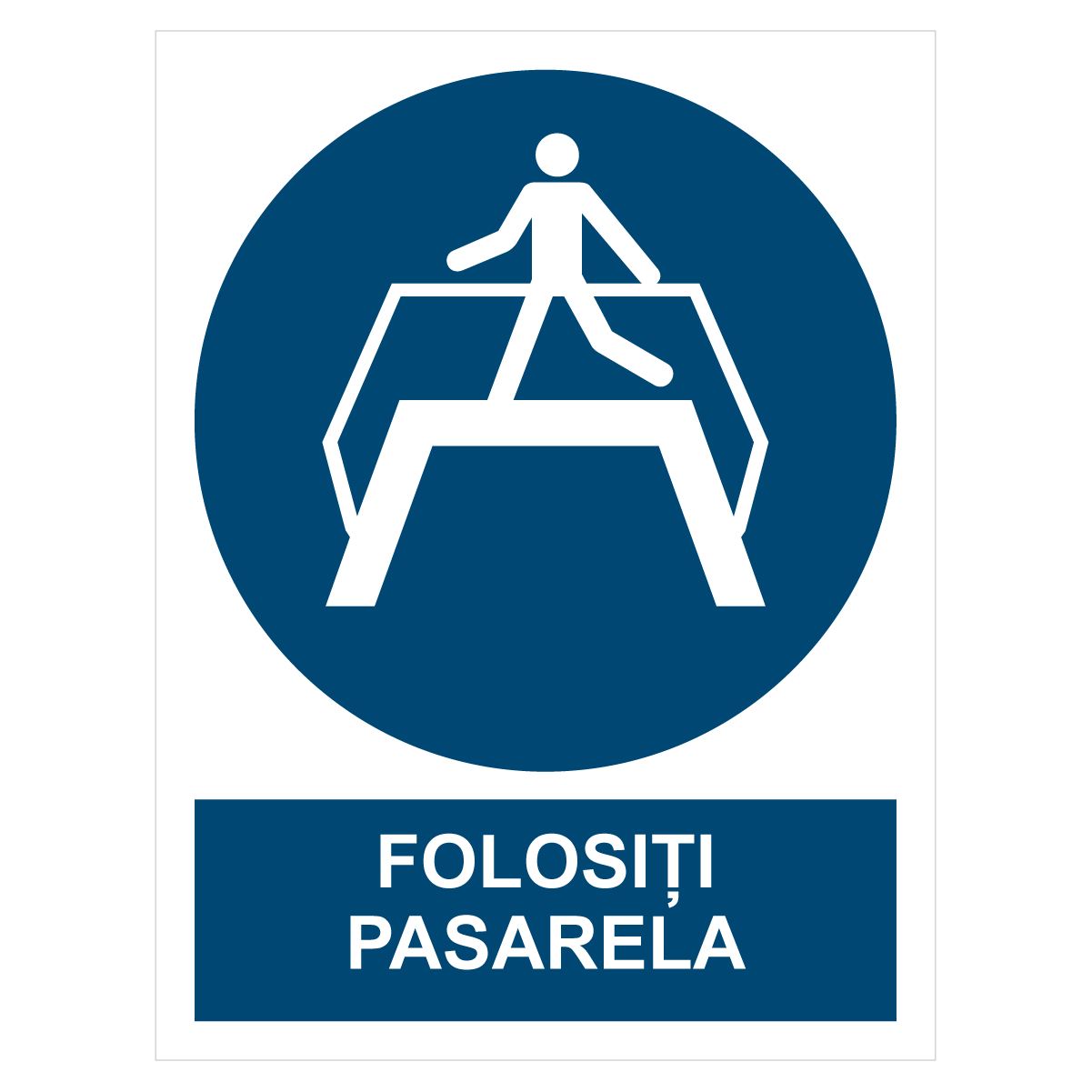 Sticker Folosiți pasarela