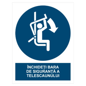 Sticker Închideți bara de siguranță a telescaunului
