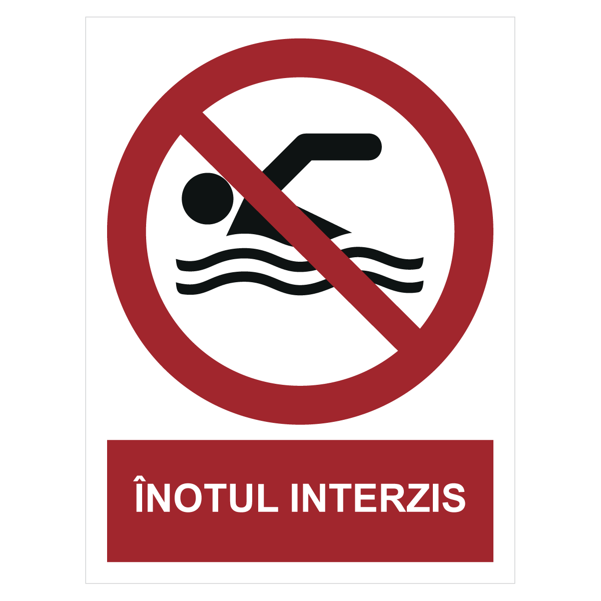 Sticker Înotul interzis