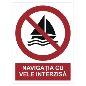 Sticker Navigația cu vele interzisă