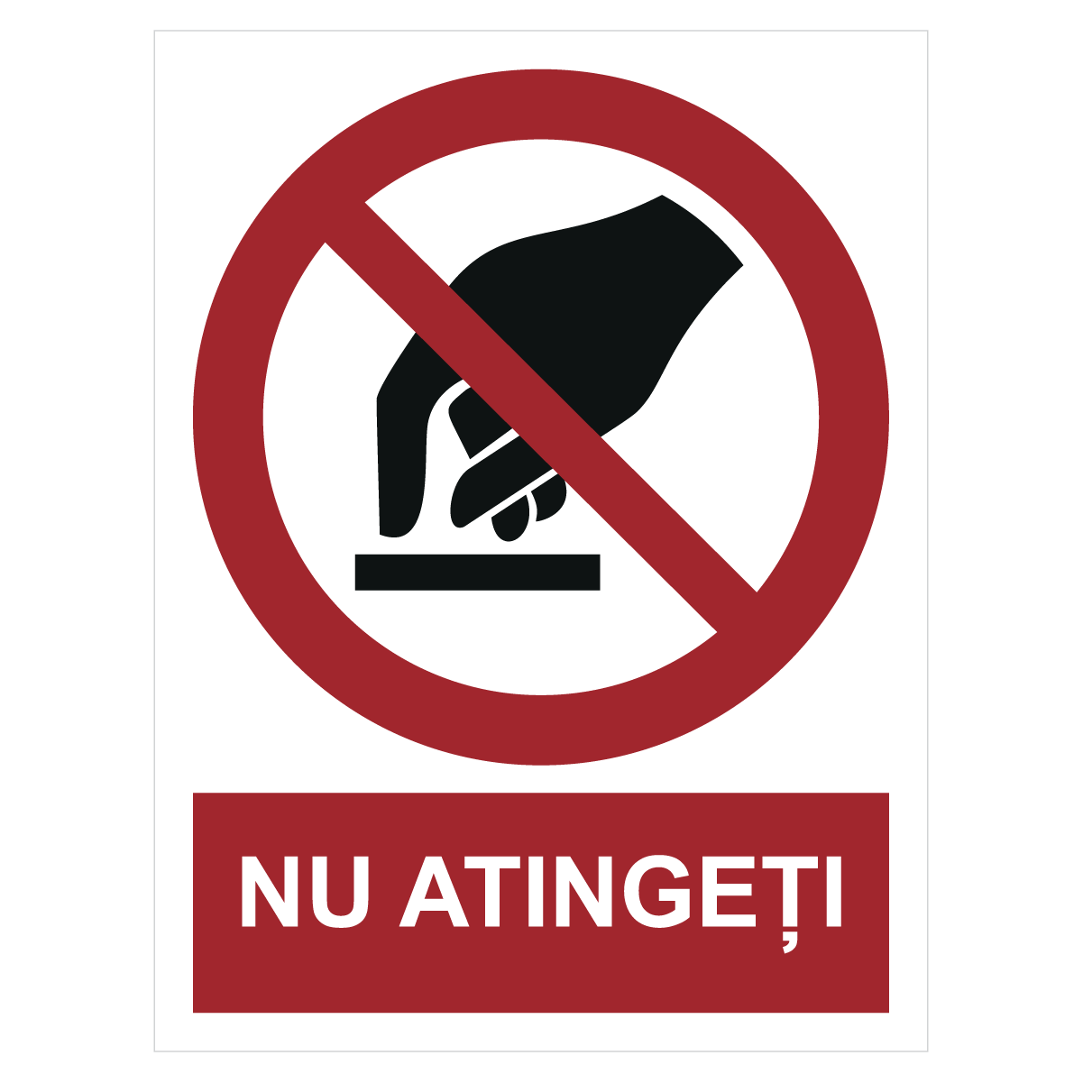 Sticker Nu atingeți