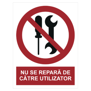 Sticker Nu se repară de către utilizator