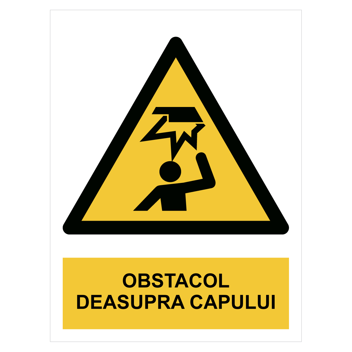 Sticker Obstacol deasupra capului