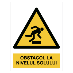 Sticker Obstacol la nivelul solului