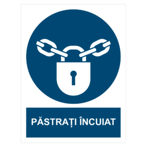 Sticker Păstrați încuiat