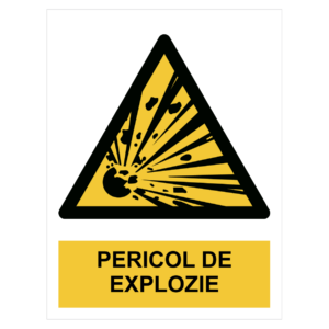 Sticker Pericol de explozie