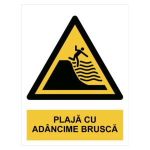 Sticker Plajă cu adâncime bruscă