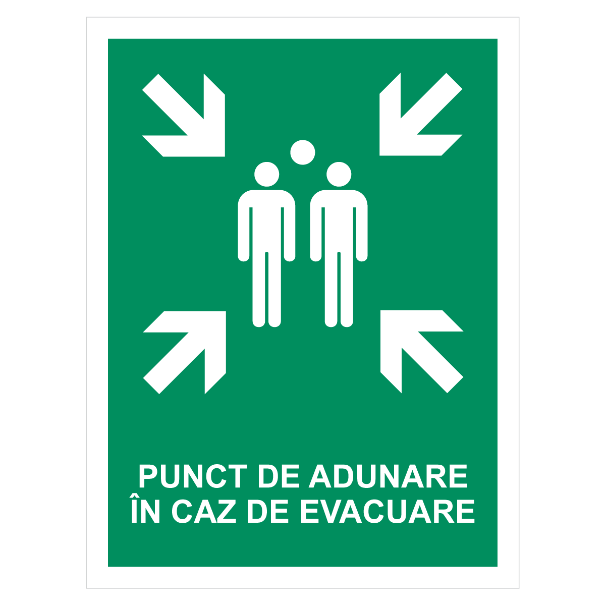 Sticker Punct de adunare în caz de evacuare