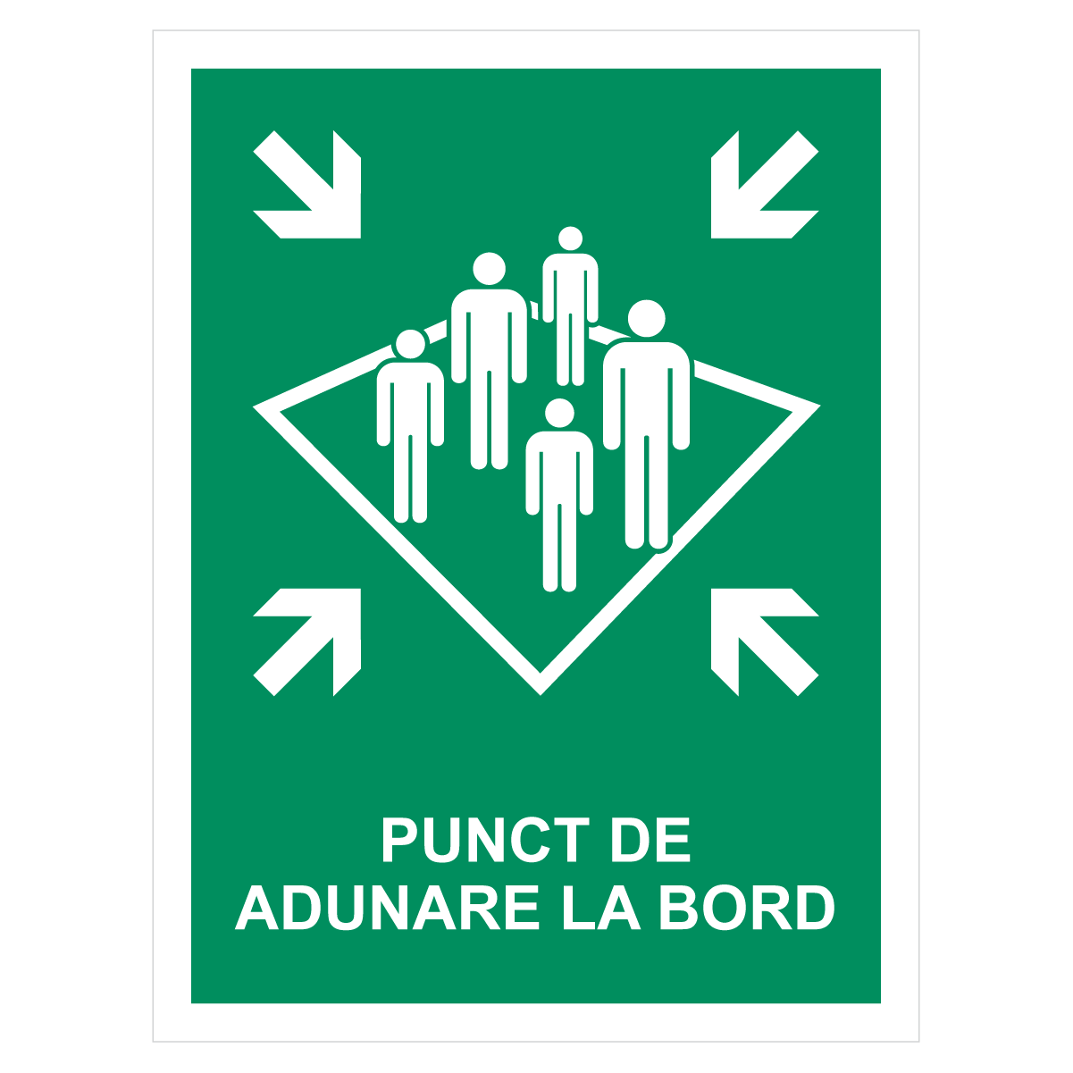 Sticker Punct de adunare la bord