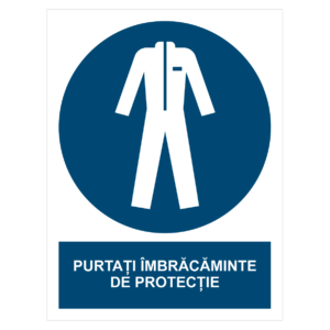 Sticker Purtați îmbrăcăminte de protecție