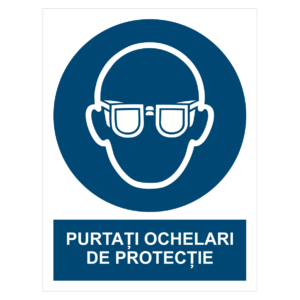 Sticker Purtați ochelari de protecție