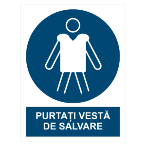 Sticker Purtați vestă de salvare