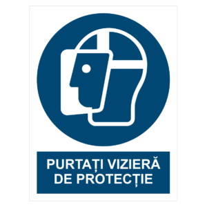 Sticker Purtați vizieră de protecție