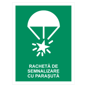Sticker Rachetă de semnalizare cu parașută