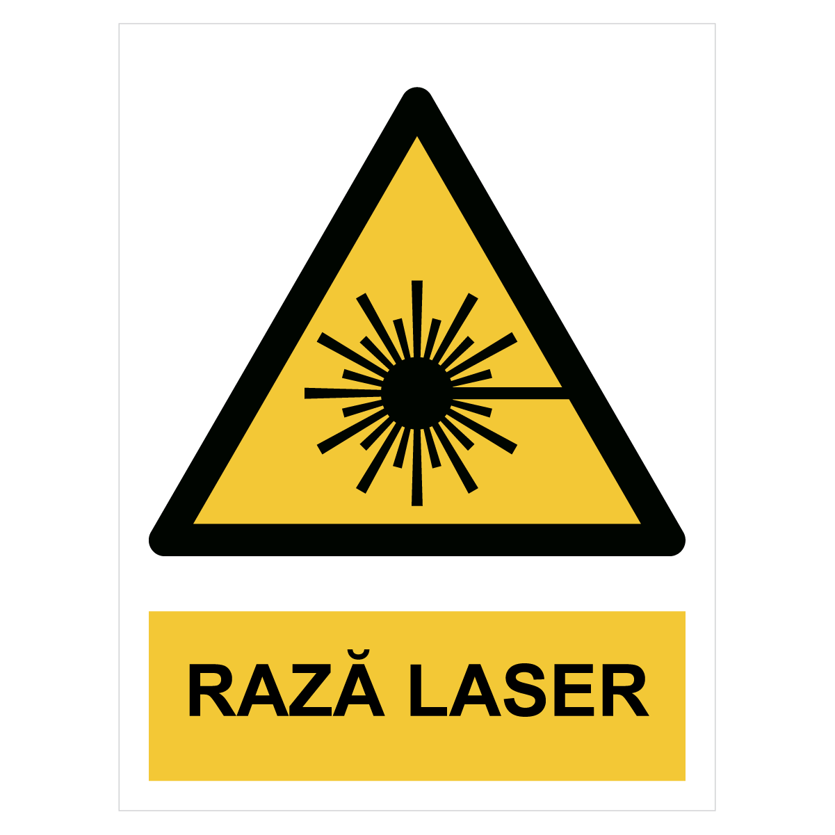 Sticker Rază laser