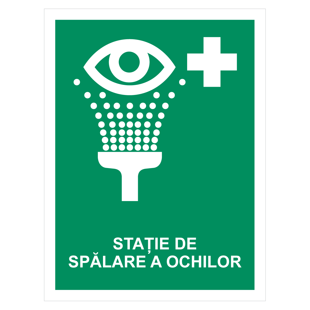 Sticker Stație de spălare a ochilor