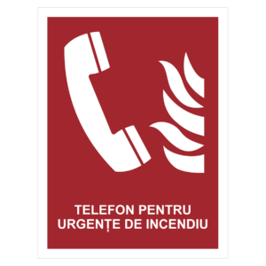 Sticker Telefon pentru urgențe de incendiu
