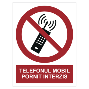 Sticker Telefonul mobil pornit interzis