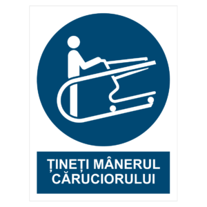 Sticker Țineți mânerul căruciorului