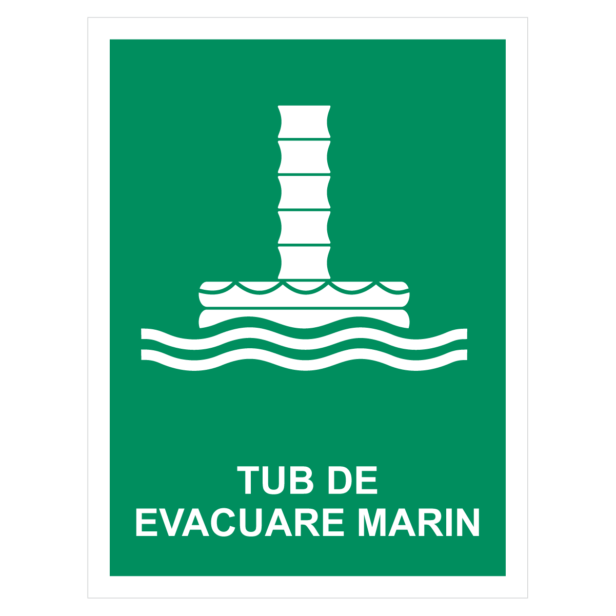 Sticker Tub de evacuare marin