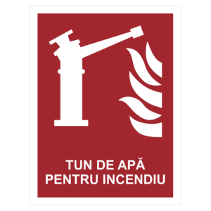 Sticker Tun de apă pentru incendiu