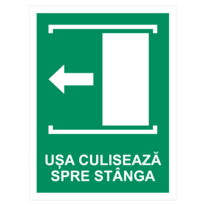 Sticker Ușa culisează spre stânga