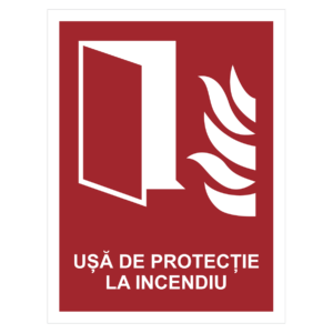 Sticker Ușă de protecție la incendiu