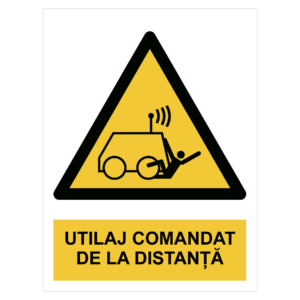Sticker Utilaj comandat de la distanță