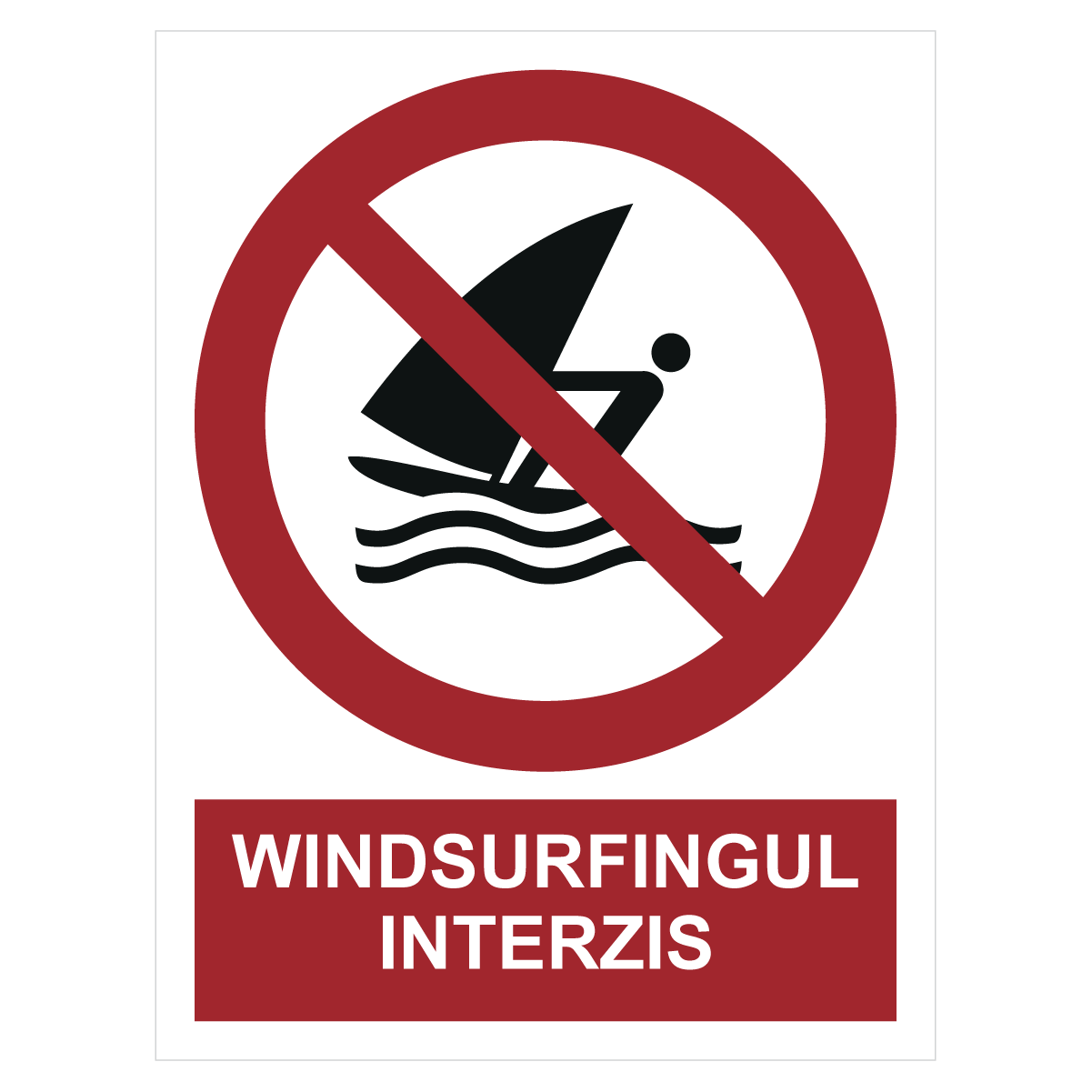 Sticker Windsurfingul interzis