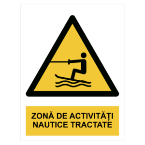 Sticker Zonă de activități nautice tractate