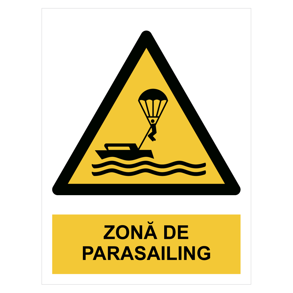 Sticker Zonă de parasailing